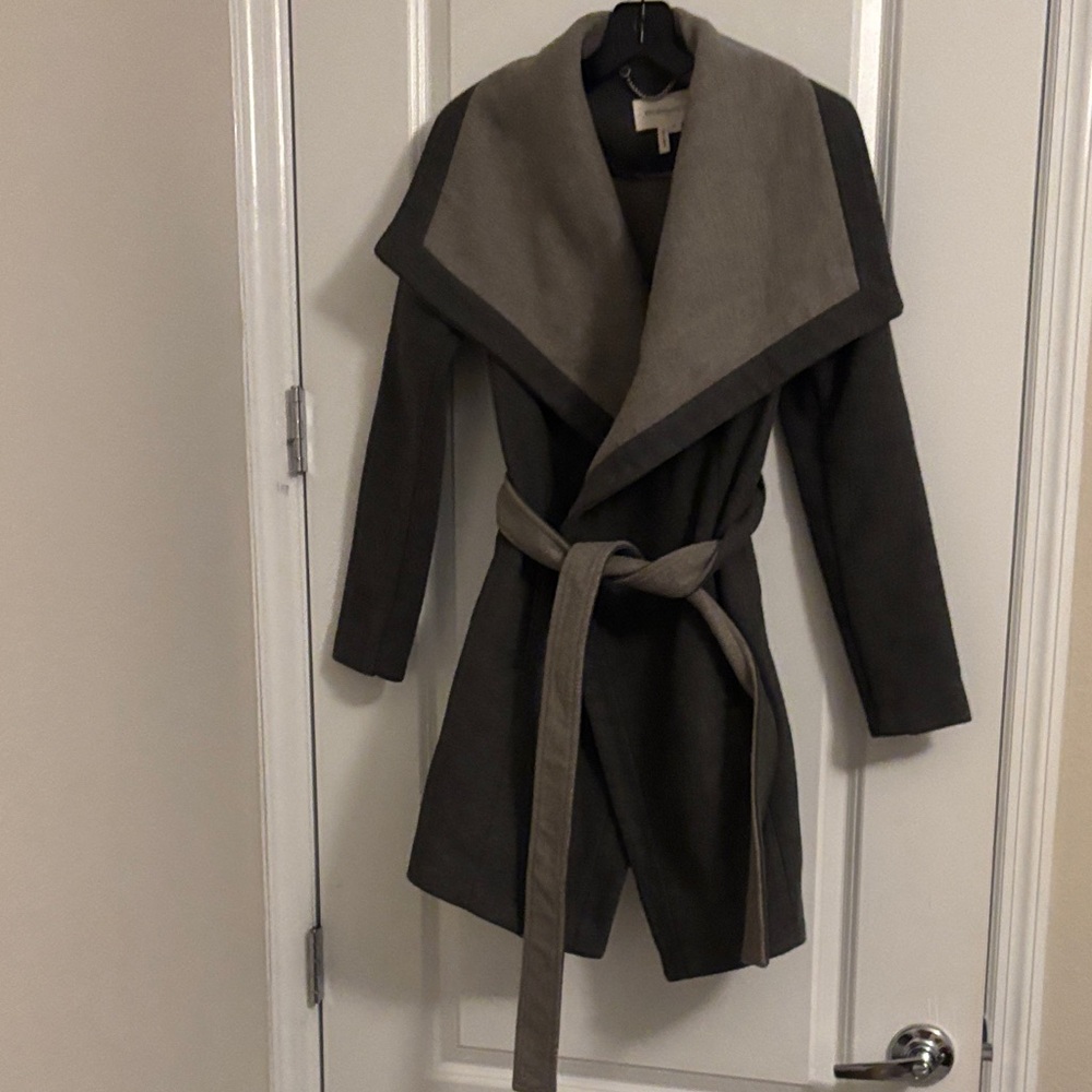 BCBGeneration Two-Tone Gray Wool  Coat